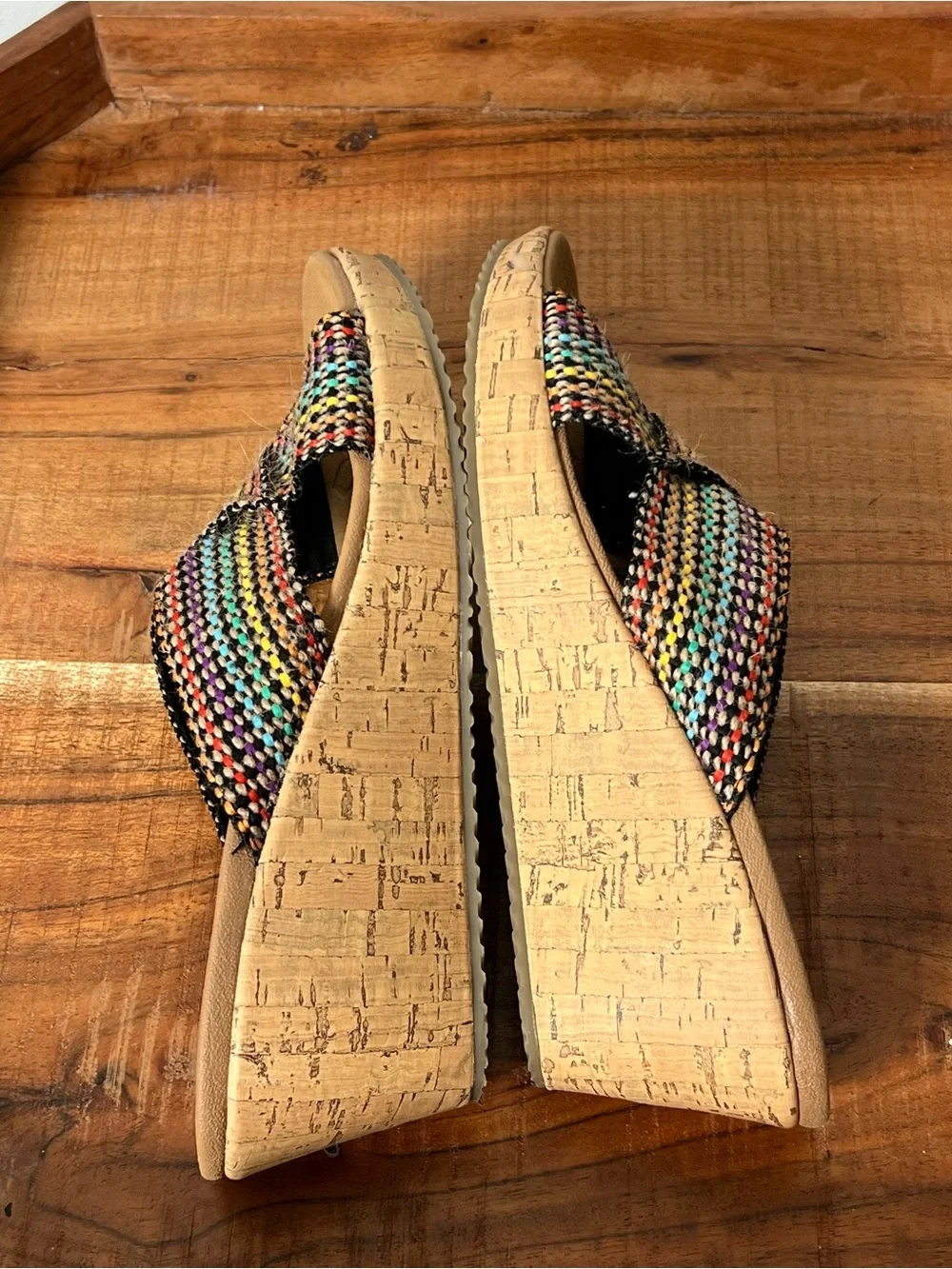 Skechers Luxe Foam Wedge Sandals size 8